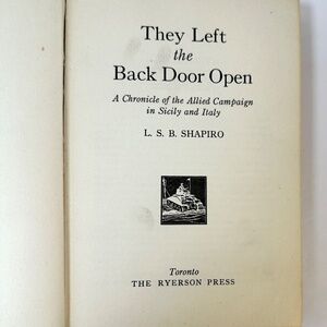 ✨ 3 for $45 DEAL! ✨  They Left the Back Door Open L.S.B. Shapiro 1944 WWII